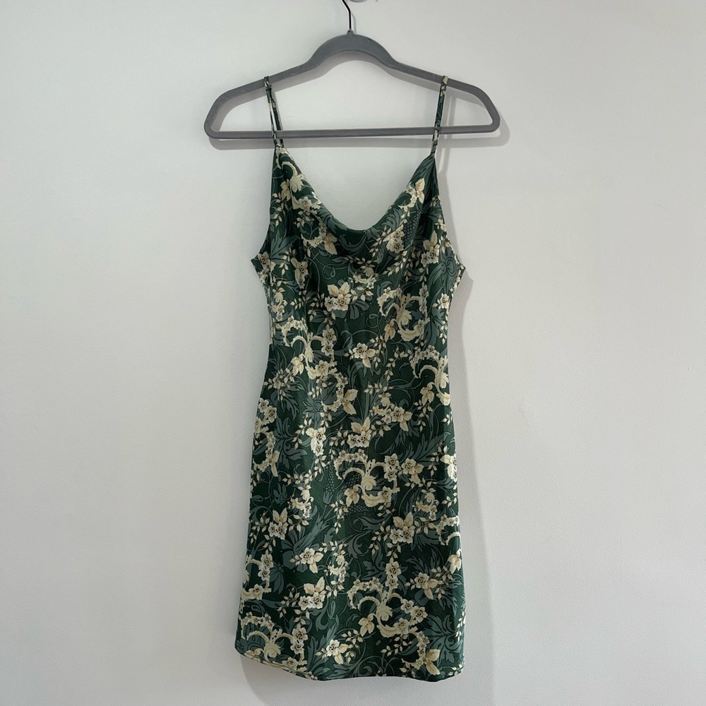 UO Mallory Cowl Neck Slip Dress
